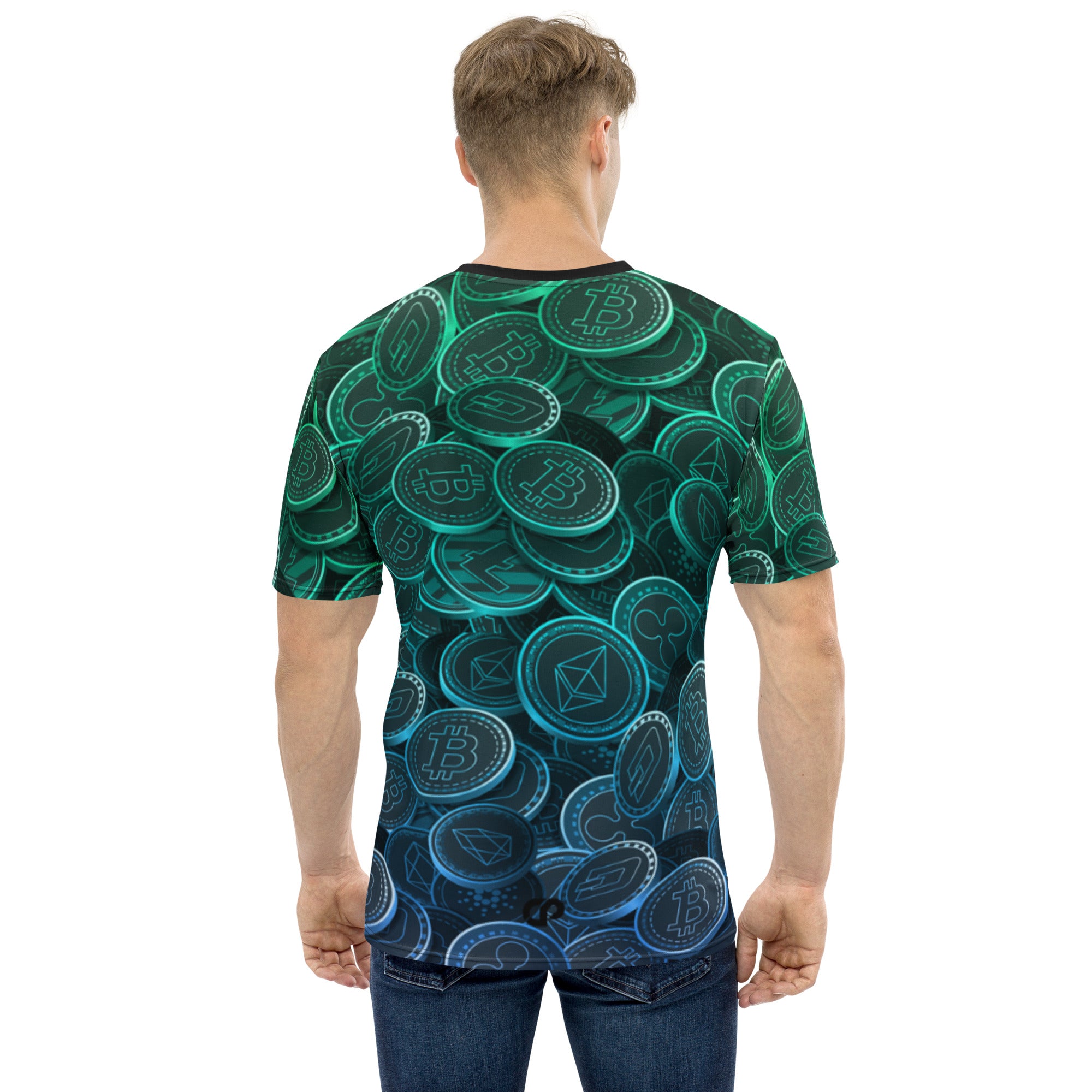Crypto Coins All Over Print T-Shirt - CRYPTOPRNR®