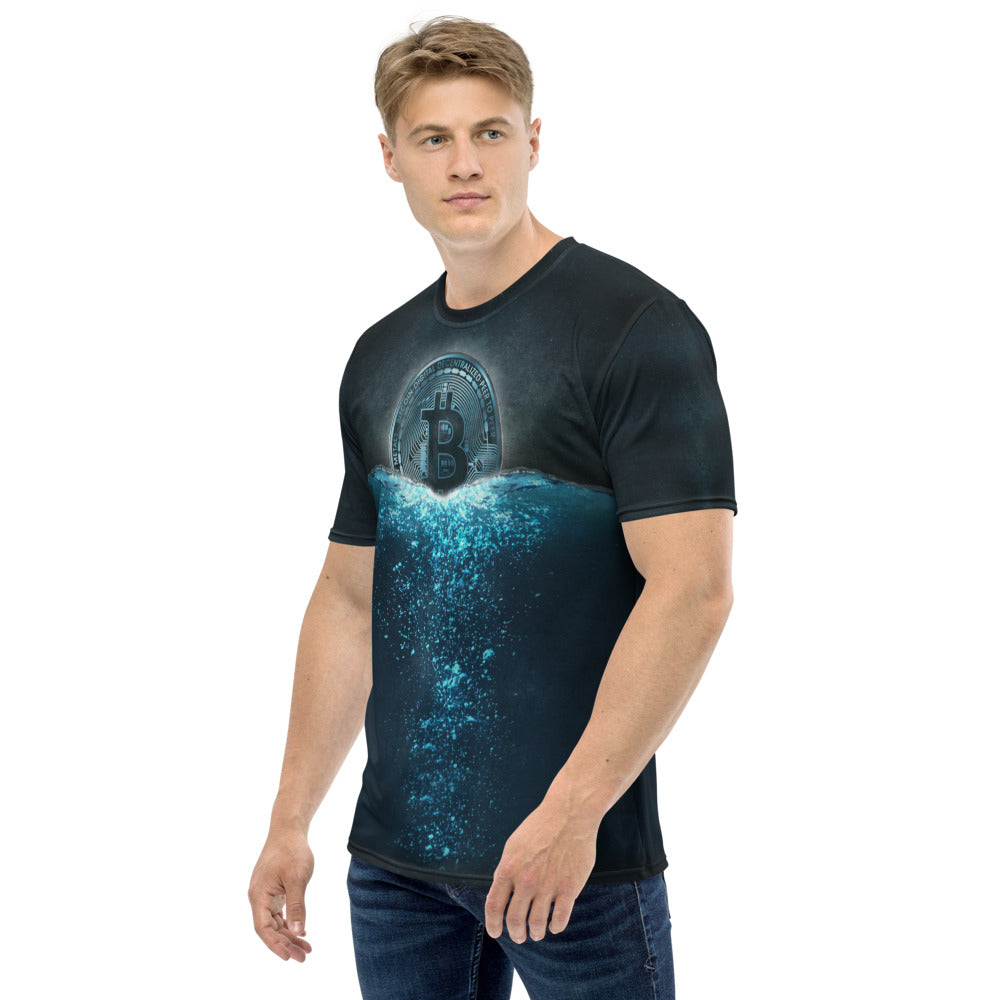 Bitcoin Ocean All Over Print T-Shirt - CRYPTOPRNR®