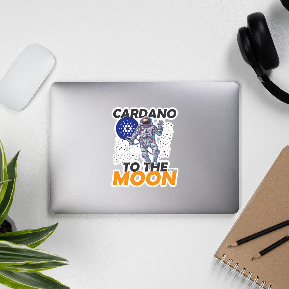 Original CARDANO MOON 2 Sticker - CRYPTOPRNR®