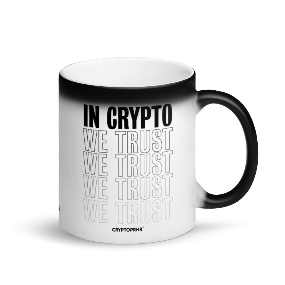 Original Crypto Trust Matte Black Magic Mug - CRYPTOPRNR®