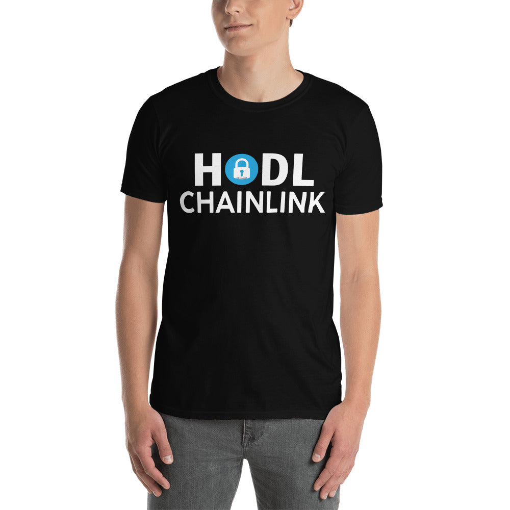 Original ⬡CHAINLINK HODL 2 - CRYPTOPRNR® Unisex T-Shirt