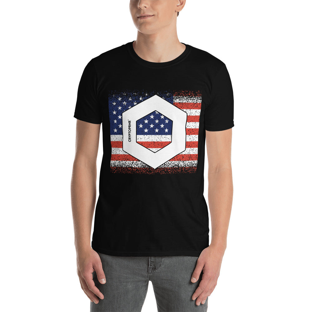 Original CHAINLINK FLAG - CRYPTOPRNR® Unisex T-Shirt